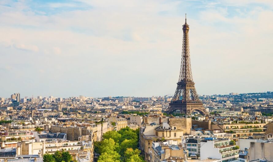 Vue de Paris et de la Tour Eiffel