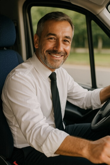Chauffeur minibus