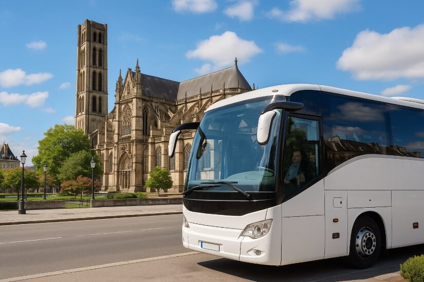Bus loué avec chauffeur à Limoges avec centrale autocar