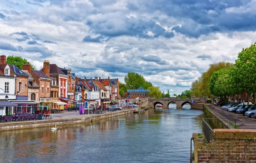 Vue du canal d'Amiens