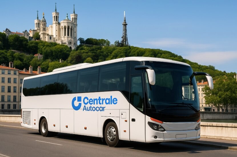 Bus loué à Lyon avec Centrale Autocar