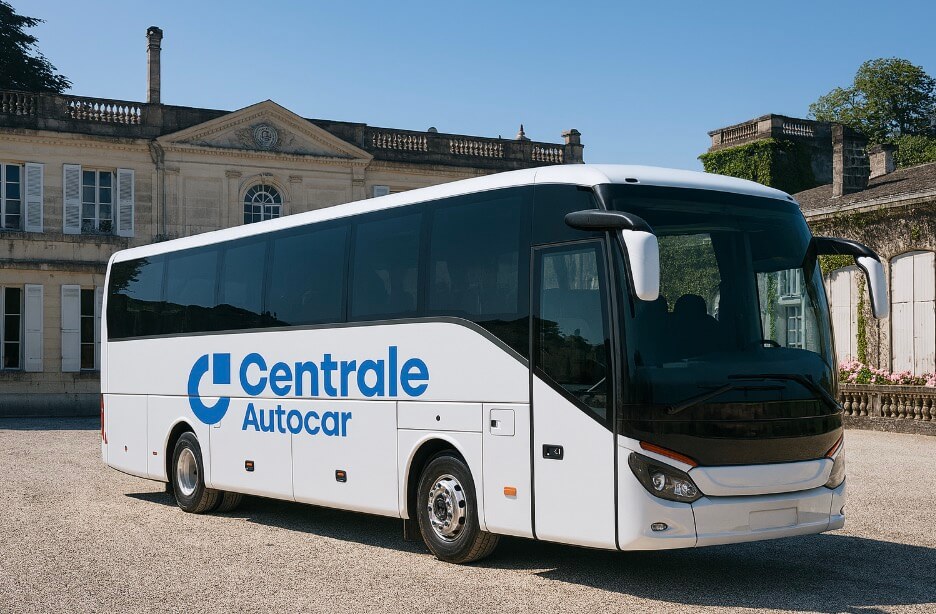 Bus loué à Mérignac avec Centrale Autocar, Château du Taillan