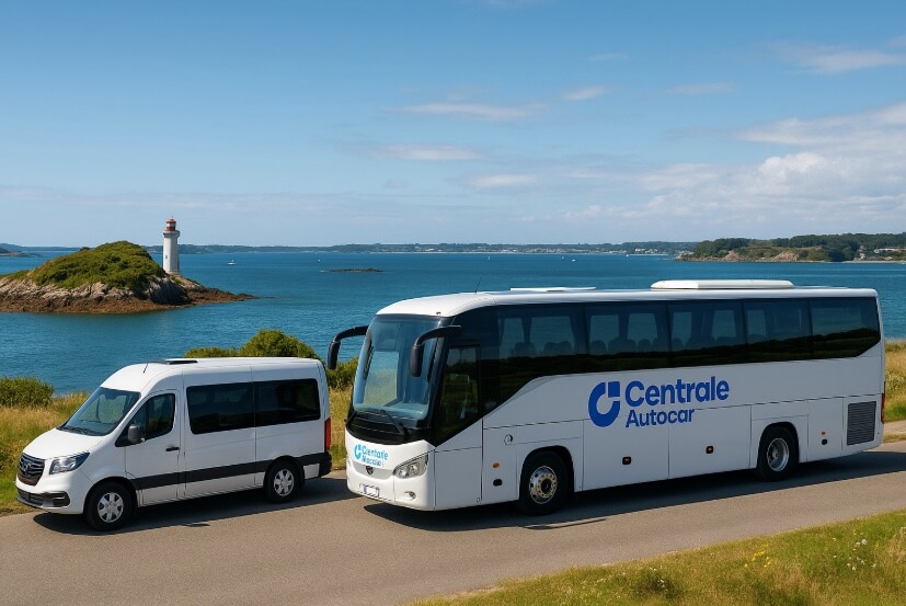 Bus et minibus loués dans le Morbihan avec Centrale Autocar