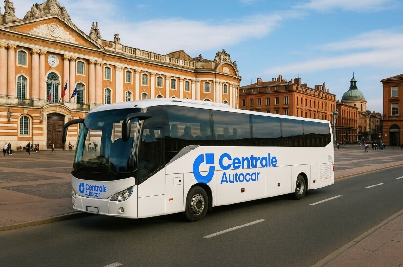 Bus avec chauffeur loué à Toulouse avec Centrale Autocar