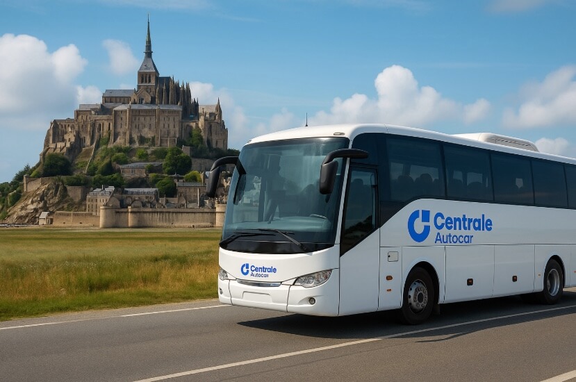 Bus loué pour le Mont Saint Michel avec Centrale Autocar