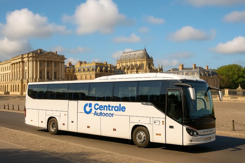 Bus avec chauffeur loué pour visiter Versailles