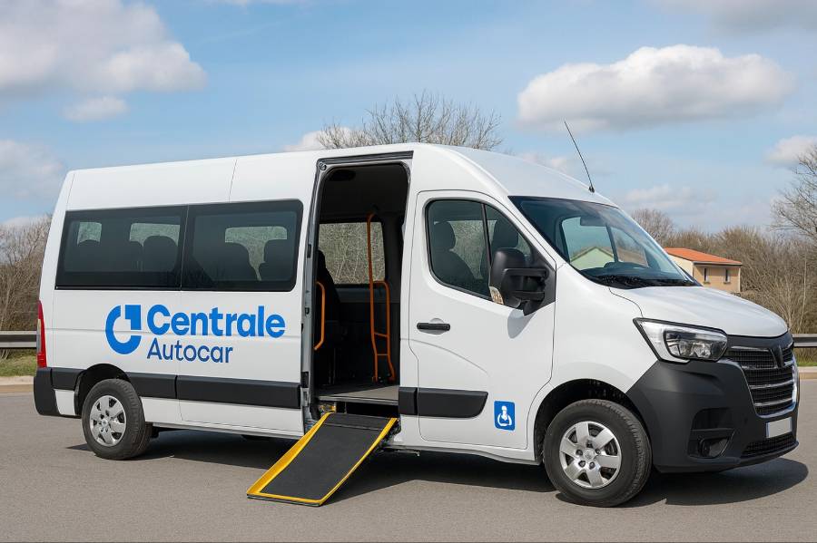 Bus loué pour TPMR avec Centrale Autocar