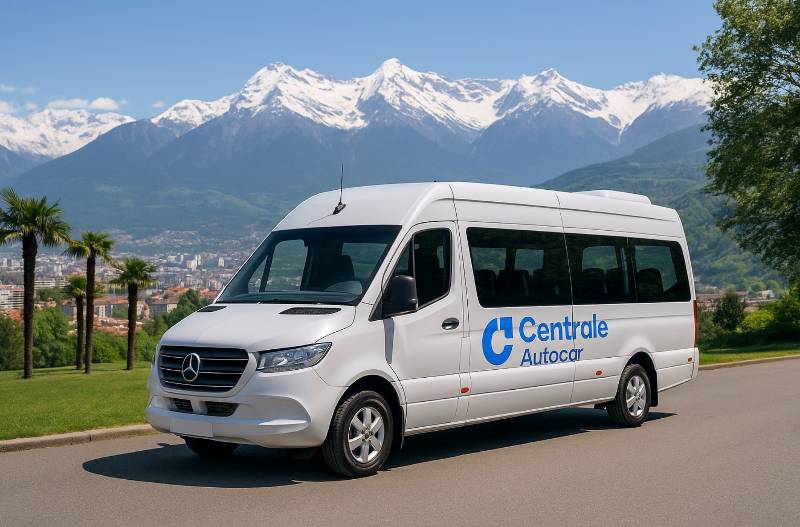 Minibus loué à Grenoble avec chauffeur