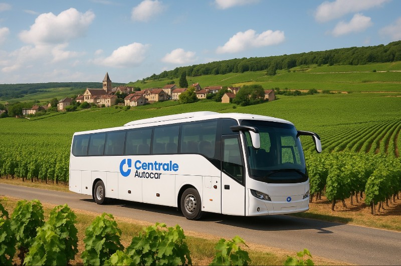 Bus loué en Bourgogne avec Centrale Autocar