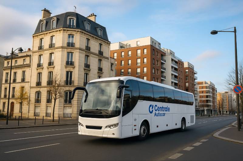 Bus loué avec Centrale Autocar à Aubervilliers dans le 93