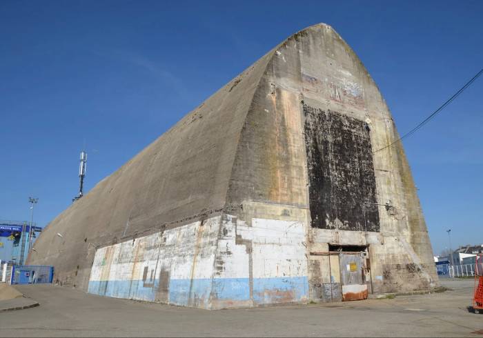 Visite d'un abri de sous-marin à Lorient