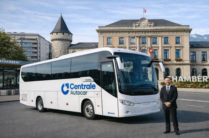 Bus loué à Chamlbéry (73) avec Centrale Autocar