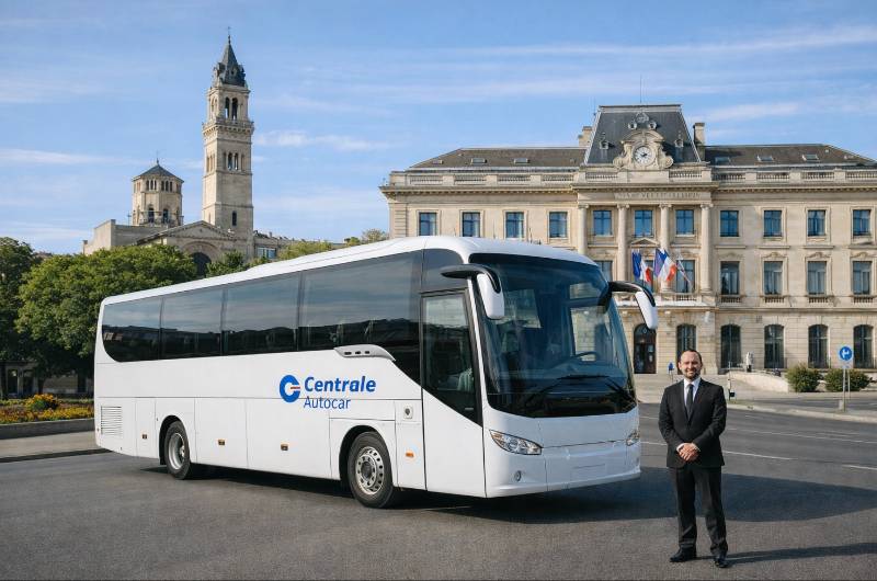 Bus loué à Valence en Auvergne avec Centrale Autocar