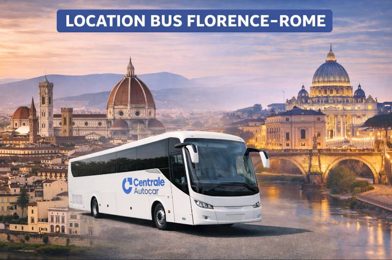 Location Bus Autocar Florence-Rome avec Centrale Autocar