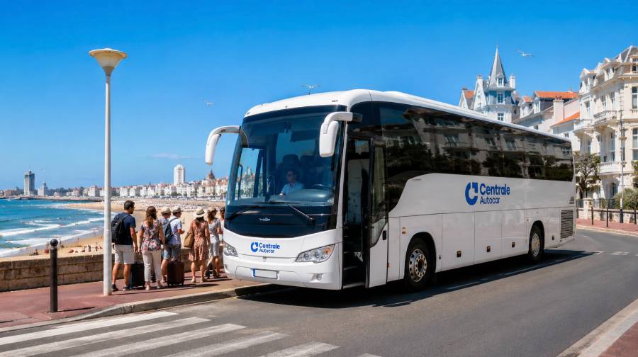 Location de Bus et Minibus avec chauffeur aux Sables d'Olonne, avec Centrale Autocar