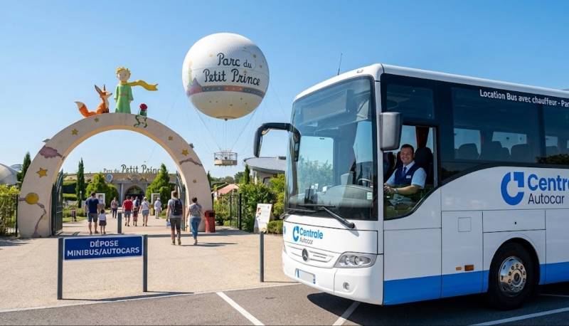 Location Bus et Minibus avec chauffeur pour le Parc du Petit Prince