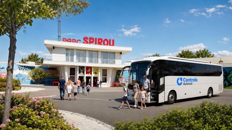 Bus loué pour le Parc Spirou