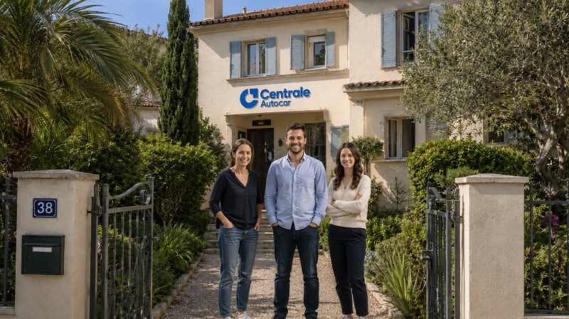 Equipe cannaise Centrale Autocar